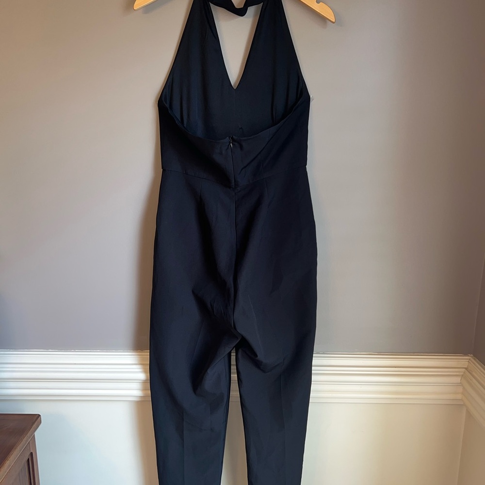 LAVISH ALICE Keyhole High Neck Deep Plunge Jumpsuit Sz 6 - Picture 6 of 13